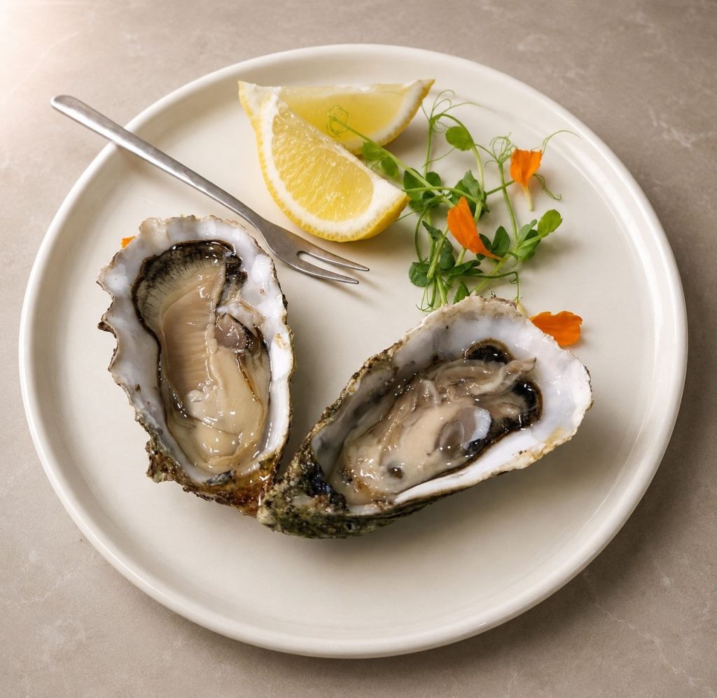 Ostriche fresche servite da Locanda Sikè, ristorante di pesce a Siracusa vicino Ortigia